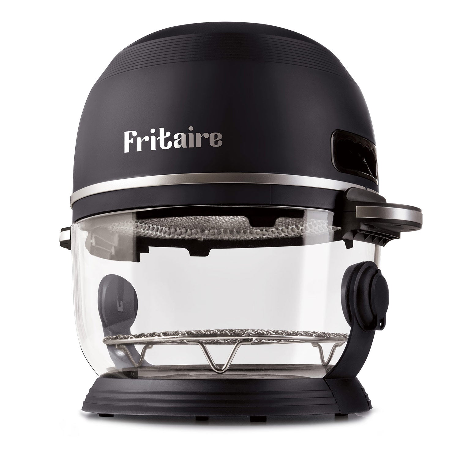 Black Self-Cleaning Transparent Air Fryer