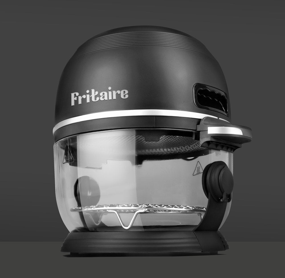 Black Self-Cleaning Transparent Air Fryer