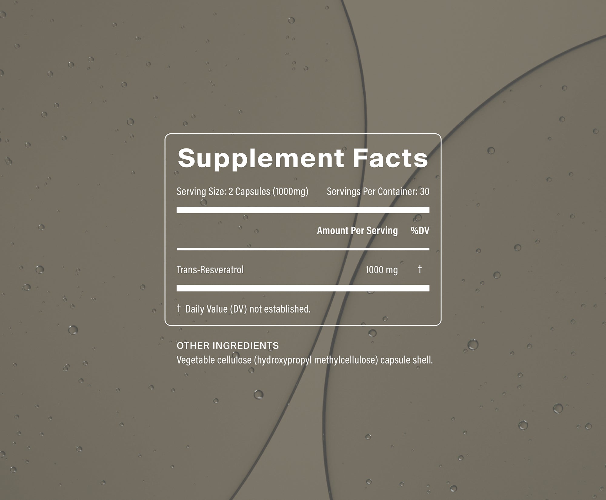 Pure Trans-Resveratrol