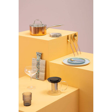 Minerva Small 16 Cm Hammered Saucepan With Lid