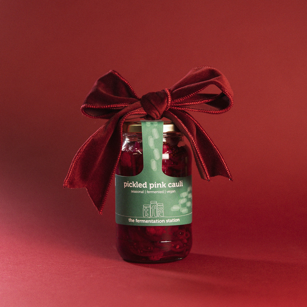 Pickled Pink Cauliflower