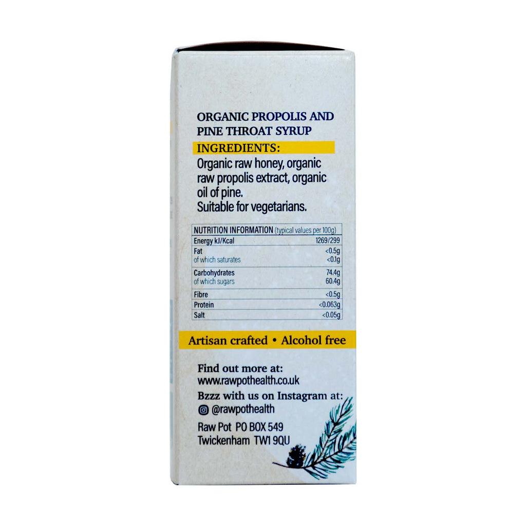 Organic Propolis and Pine Throat Syrup