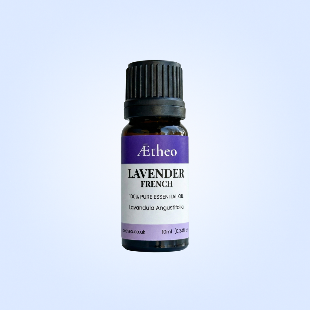 Aetheo Lavender French Essential Oil 10ml | 100% Pure Aromatherapy Oil for Sleep & Relaxation | UK Bottled Professional Grade | Vegan & Cruelty-Free