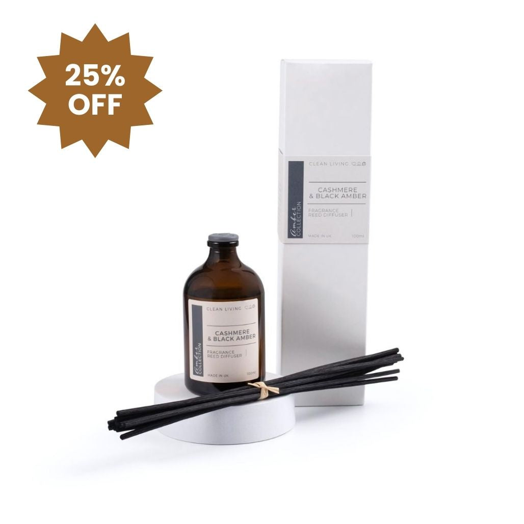 100ml Amber Apothecary Reed Kit with Cashmere & Black Amber Fragrance