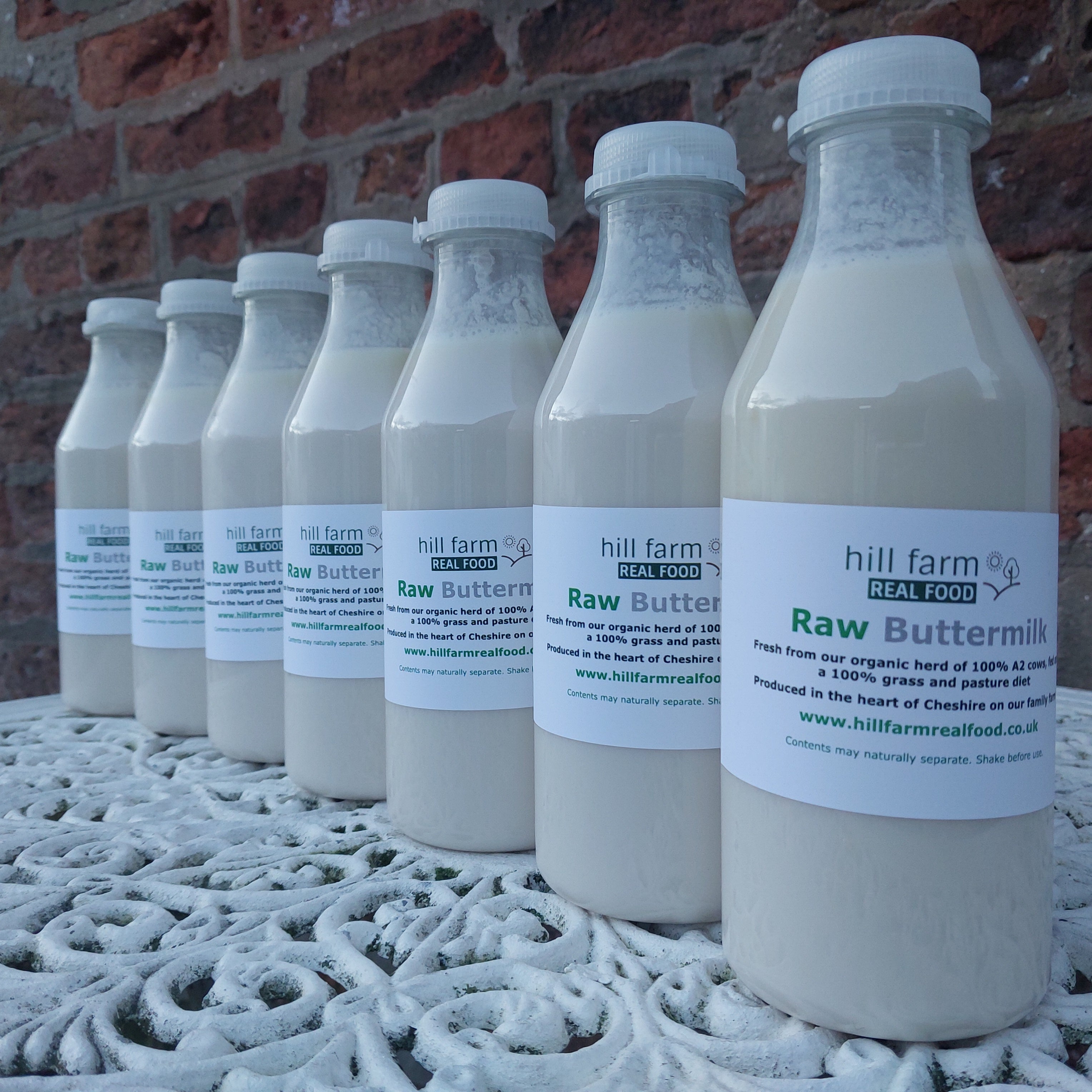 Raw FROZEN Buttermilk 1 litre x 4 Bottle Bundle (COURIER DELIVERY INCLUDED)