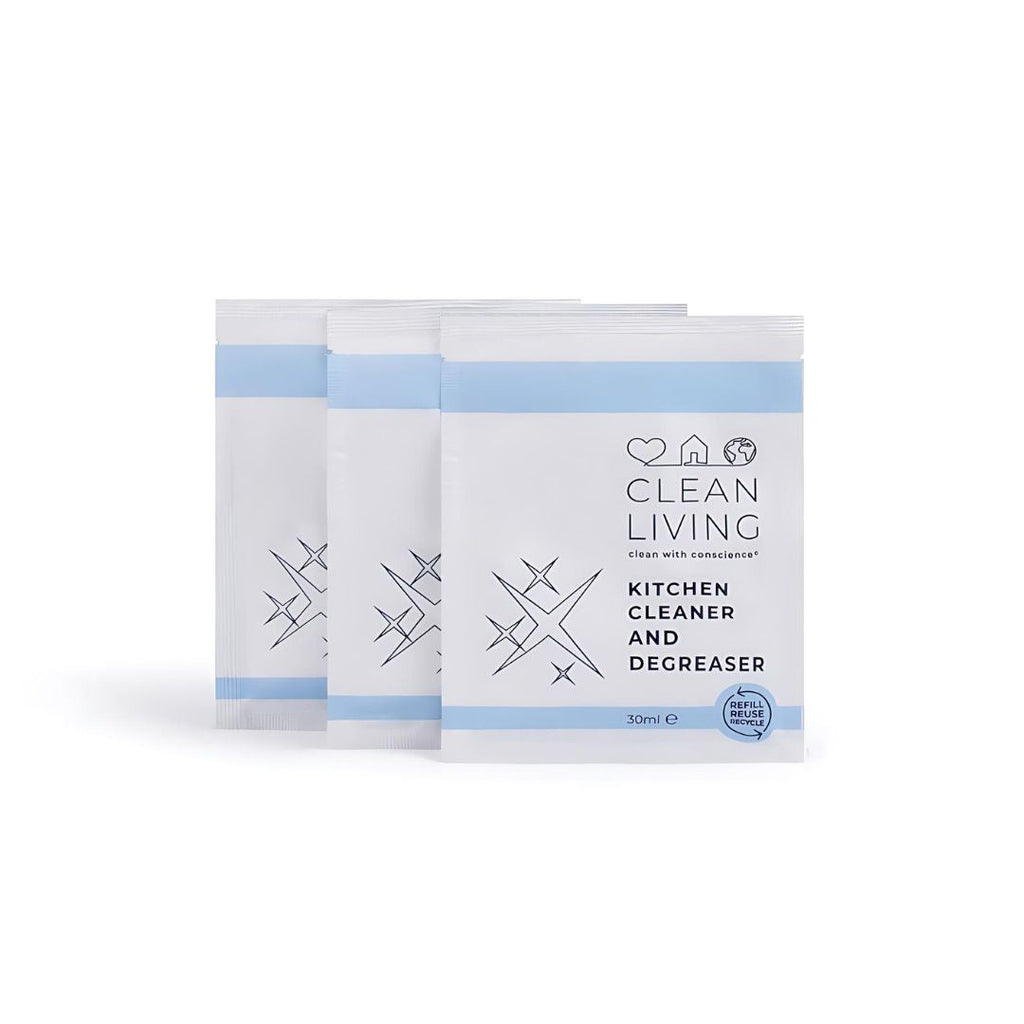 Eco Friendly Kitchen Cleaner & Degreaser Refill Sachet by Clean Living | The Hackers Market