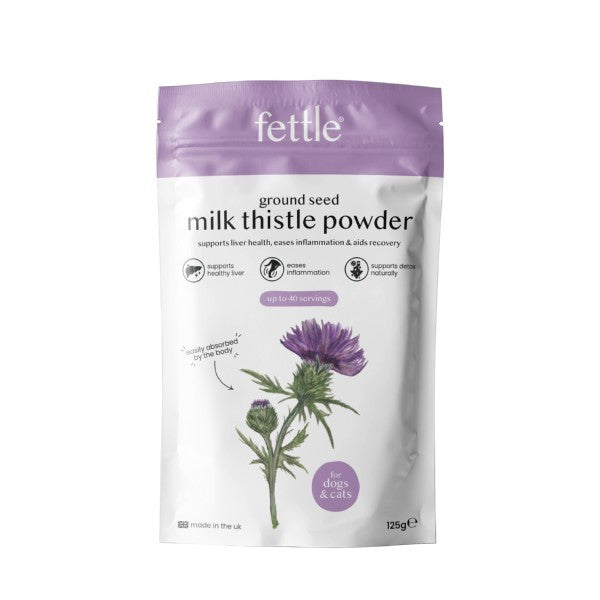 Fettle Ground Seed Milk Thistle Powder 125g by North East Pet Shop | The Hackers Market