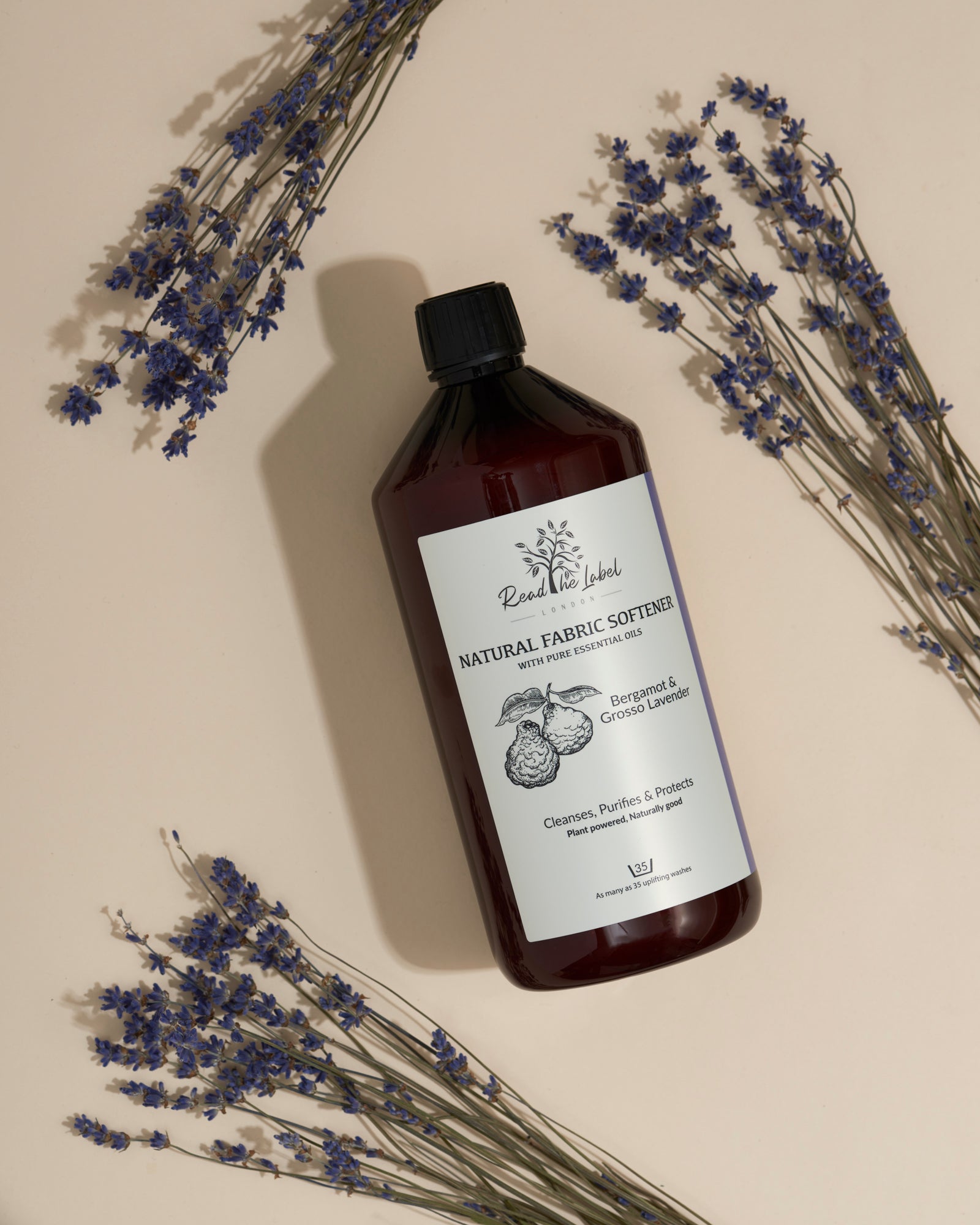 Natural Fabric Softener – Bergamot & Grosso Lavender