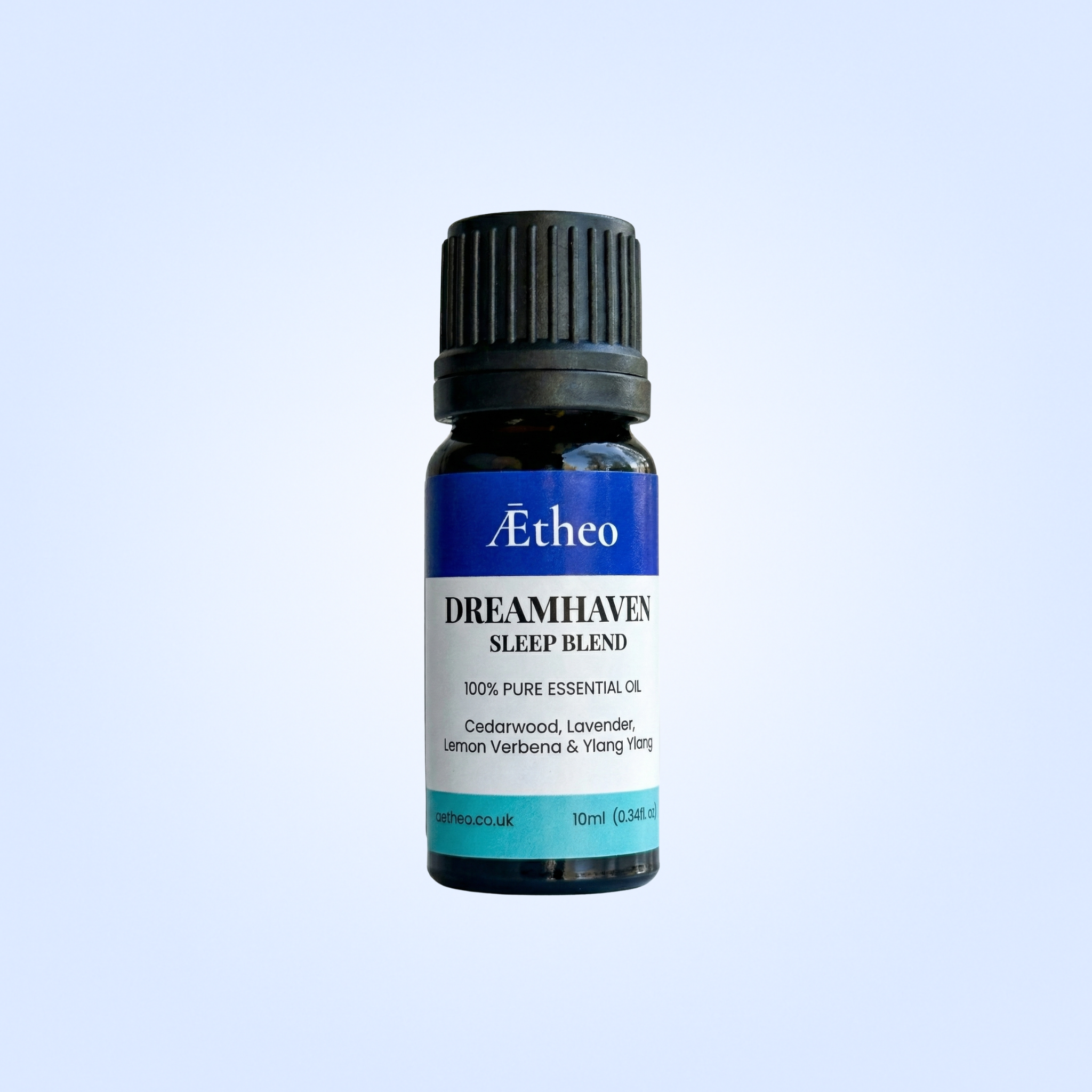 Aetheo Dreamhaven Sleep Blend Essential Oil 10ml | 100% Pure Aromatherapy for Sleep & Relaxation | UK Bottled Cedarwood, Lavender, Lemon Verbena & Ylang Ylang | Vegan & Cruelty-Free