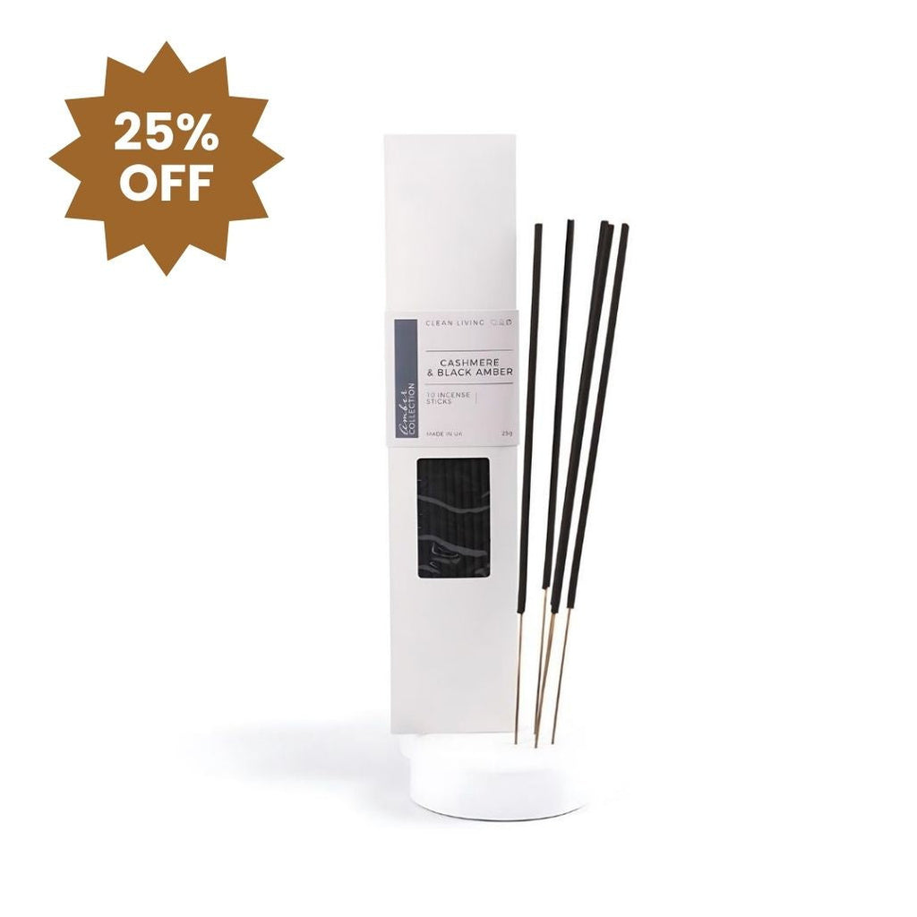 Cashmere & Black Amber Incense Sticks - Pack Of 10