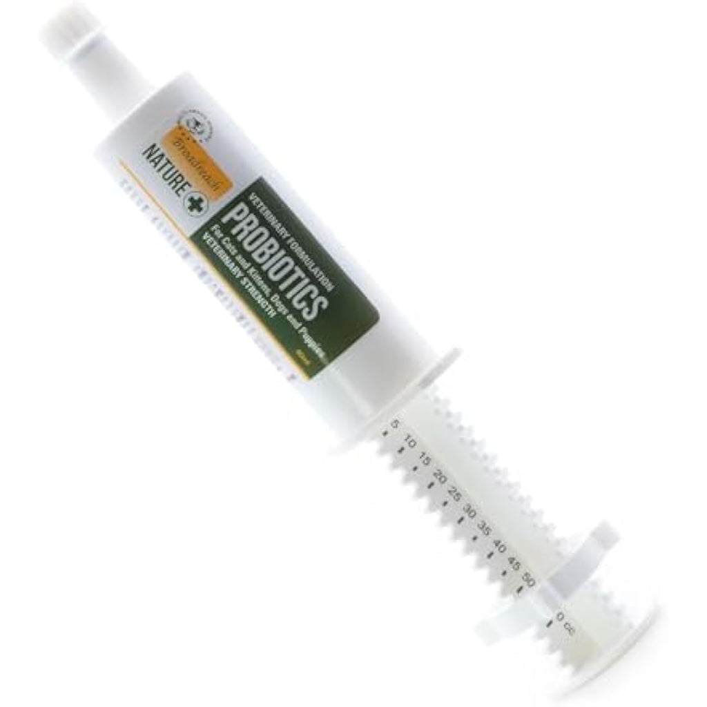 PROBIOTICS FOR DOGS AND CATS - AWARD WINNING PRODUCT - ADVANCED FORMULA - 60ml - to support sensitive or over- reactive digestion - Natural Ingredients - using Bentonite Clay - in a calibrated syringe by The Hackers Market | The Hackers Market