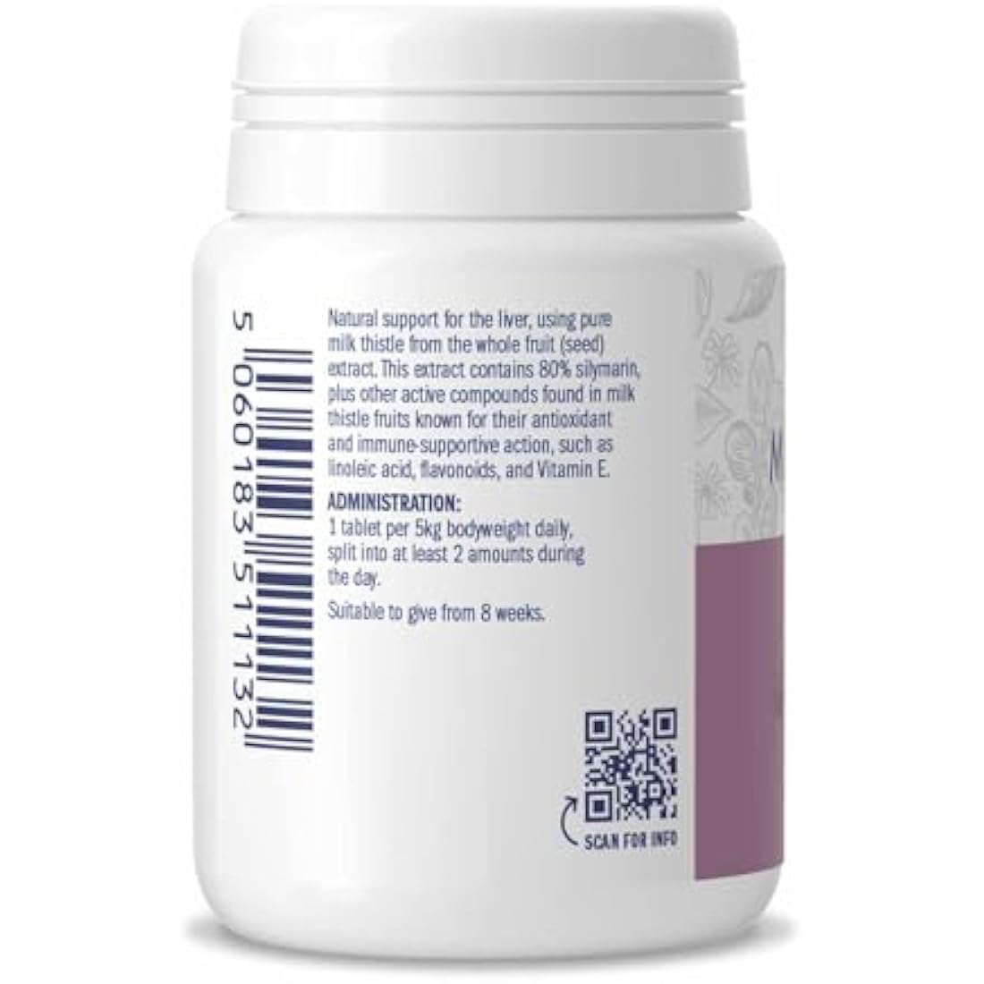 Dorwest Milk Thistle Tablets for Dogs and Cats, 200 Tablets, Supports Liver Function, Antioxidant for Dogs, Immune System Heath, Natural Supplement by The Hackers Market | The Hackers Market