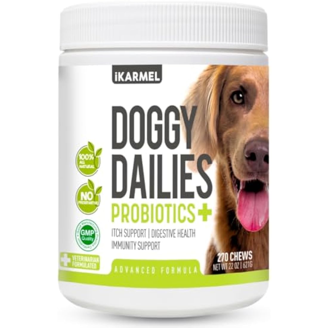 Doggy Dailies Probiotics for Dogs - Canine Supplements for Digestive and Immunity Support - Skin Health and Itch Support - Vitamin Treats - Veterinarian Formulated Probiotic by The Hackers Market | The Hackers Market