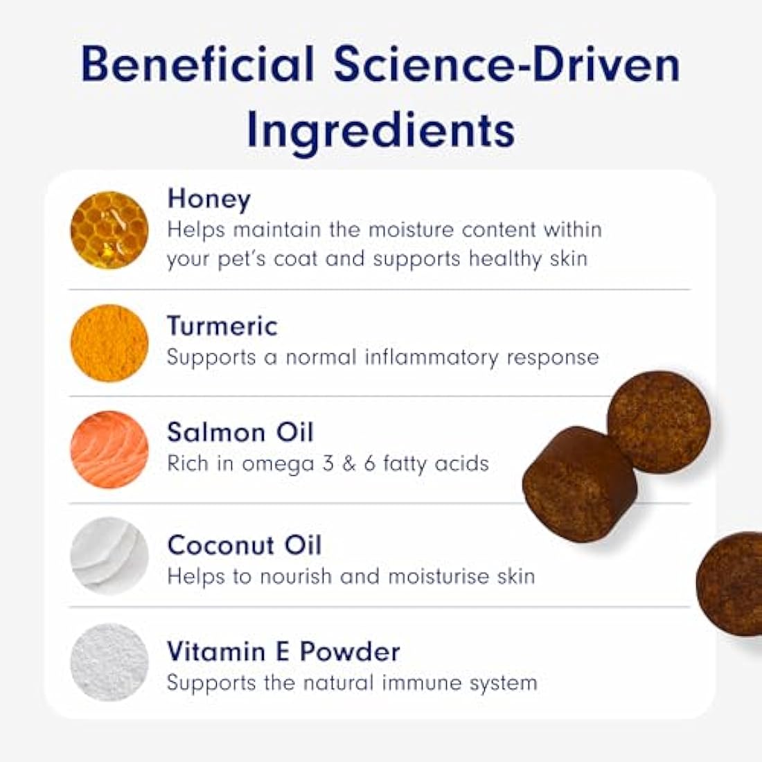 PetLab Co. Skin & Coat Chews - Support A Healthy, Comfortable Coat In Seconds A Day. Formulated With Beneficial Fatty Acids, Vitamins, Honey, & Turmeric To Optimize Skin and Coat Condition by The Hackers Market | The Hackers Market