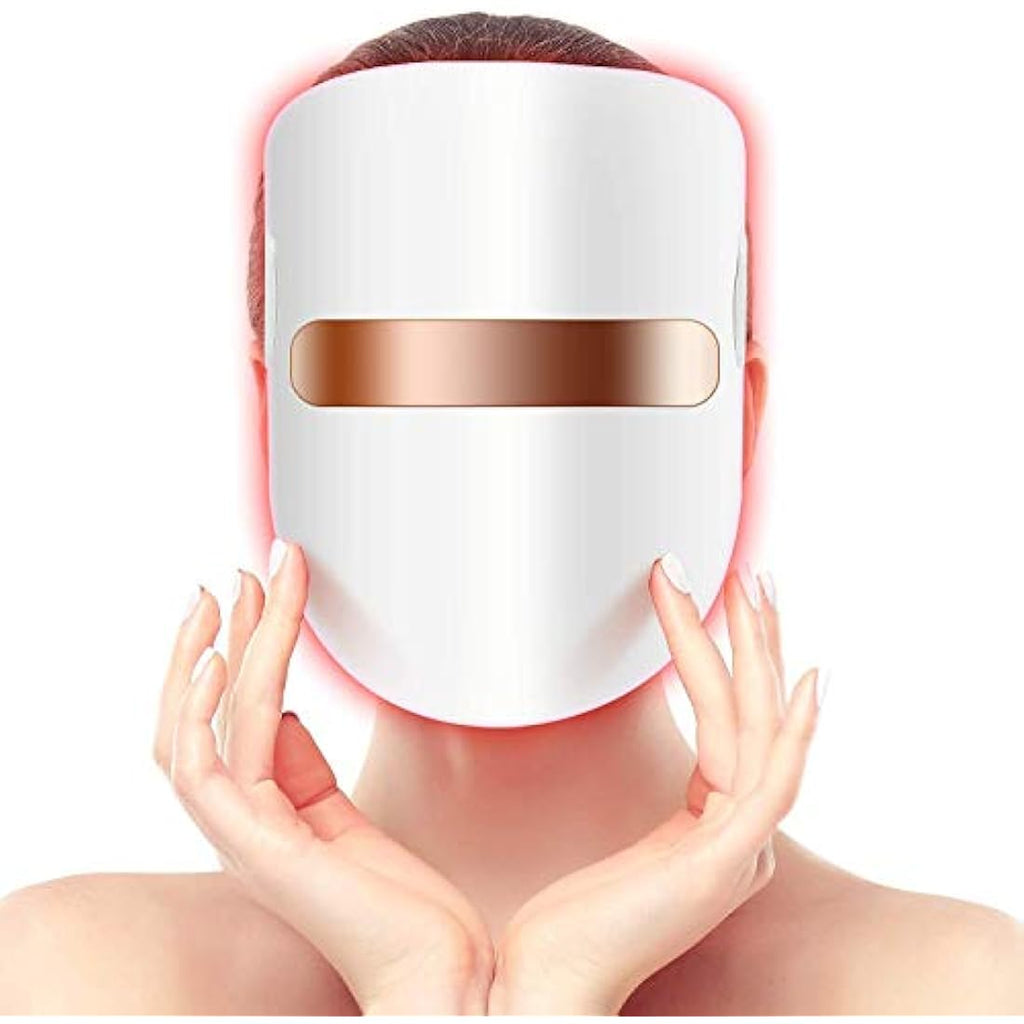 Light Therapy Acne Treatment LED Mask FT350 Facial Therapy Unlimited Sessions for Acne Face Skin Treatment - Individually Lights of Red/Blue/Orange by The Hackers Market | The Hackers Market