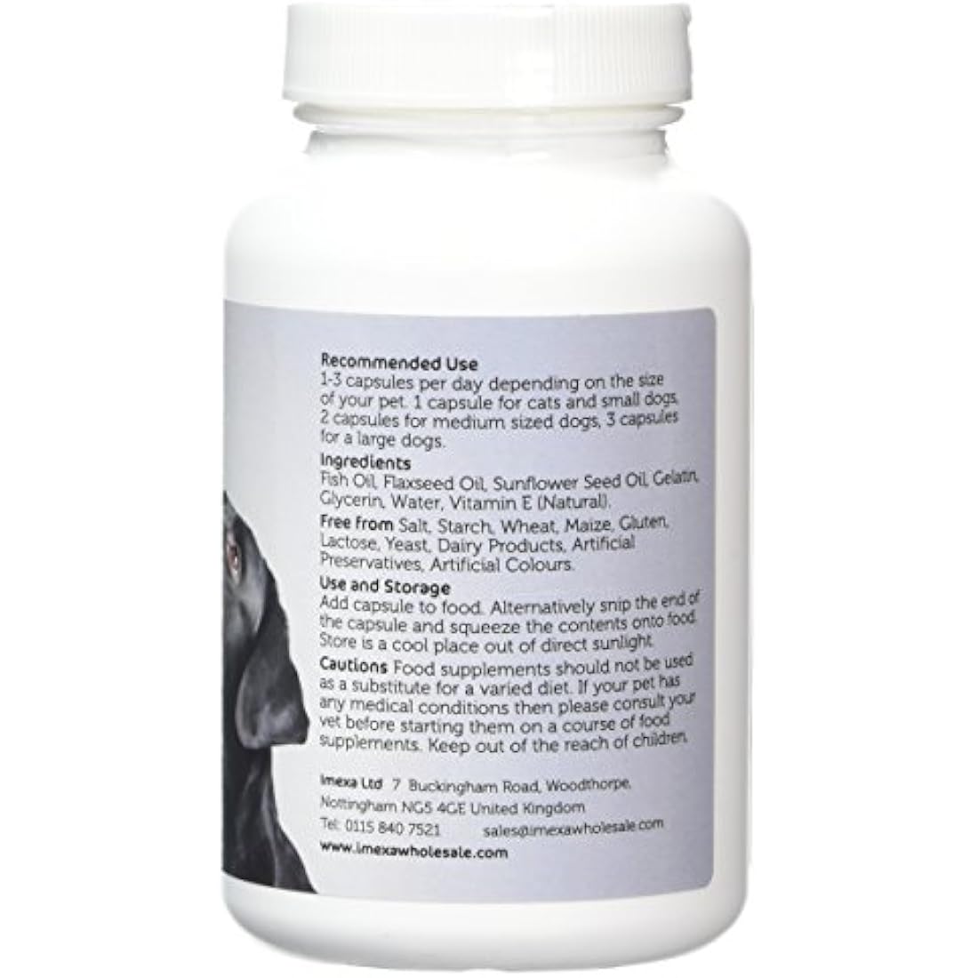 Imexa Balanced Omega 3, 6 and 9 Essential Fatty Acids Softgel Capsules for Dog 1000mg (Pack of 90) by The Hackers Market | The Hackers Market