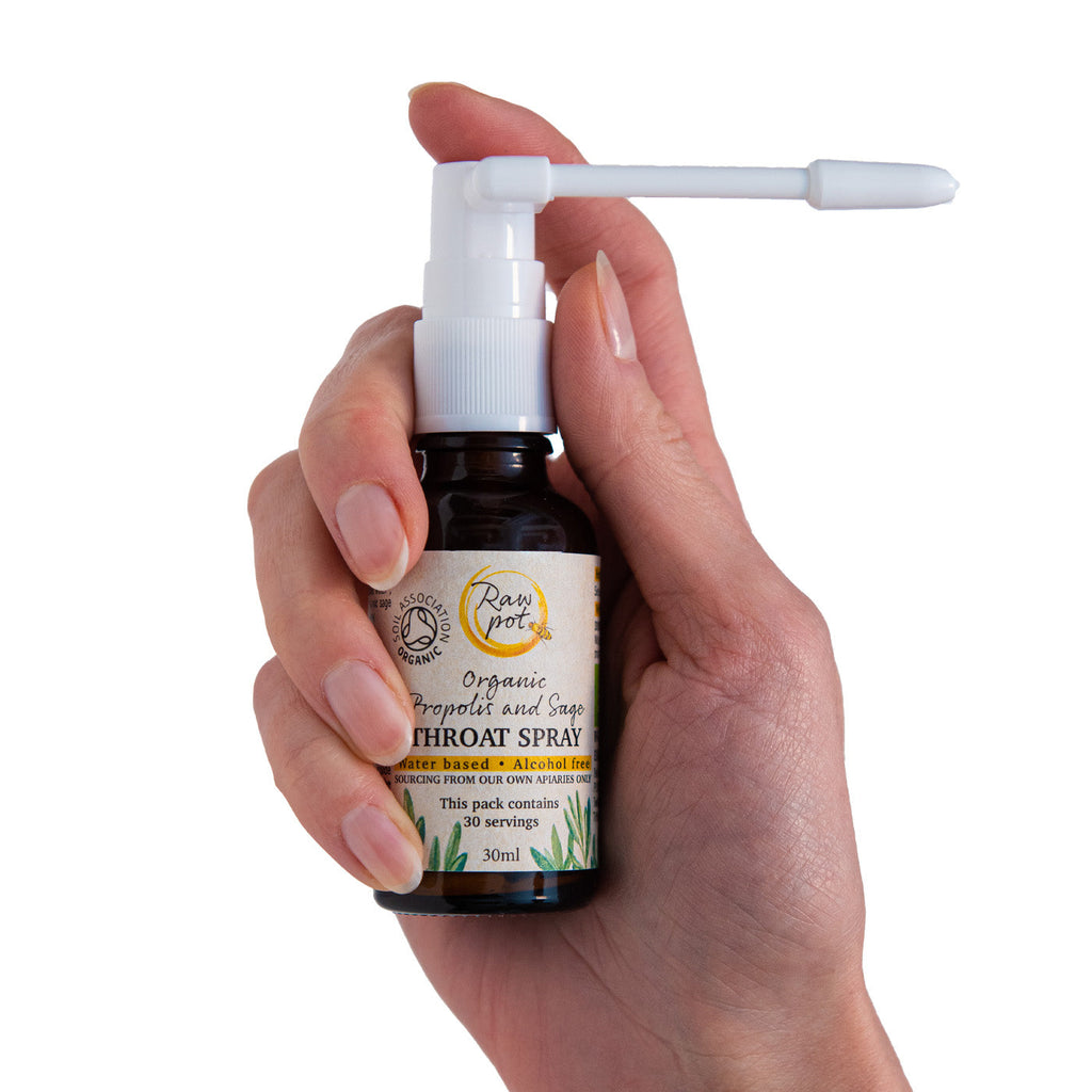 Organic Propolis And Sage Throat Spray