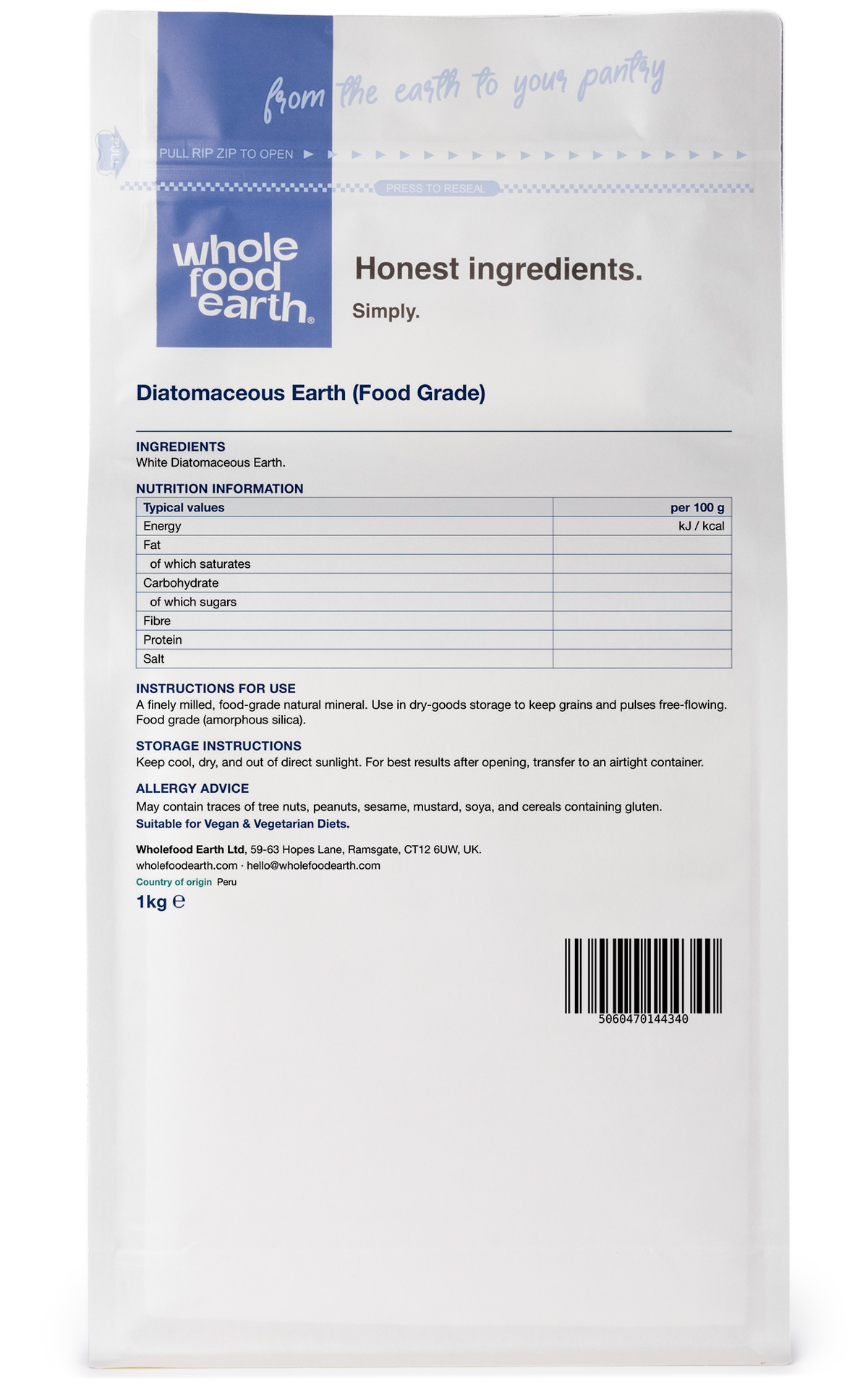 Diatomaceous Earth (Food Grade)