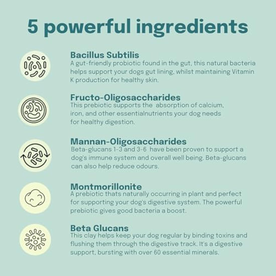 Buddy and Lola Probiotics for Dogs - High CFU Count, Plant-Based Dog Probiotics Powder for Gut Health and Skin Health - Essential Dog Soil Based Probiotic Supplement by The Hackers Market | The Hackers Market