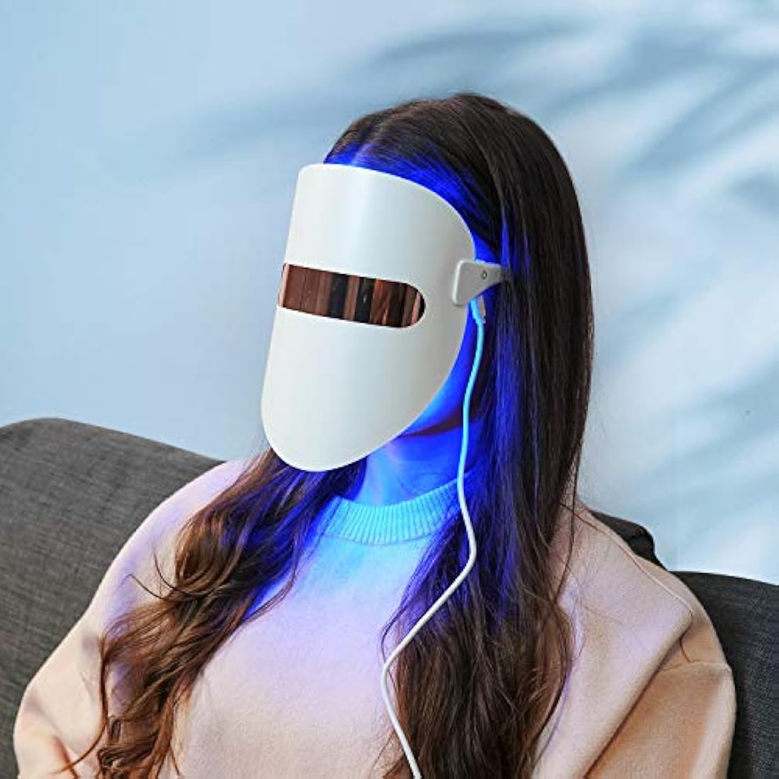 Light Therapy Acne Treatment LED Mask FT350 Facial Therapy Unlimited Sessions for Acne Face Skin Treatment - Individually Lights of Red/Blue/Orange by The Hackers Market | The Hackers Market