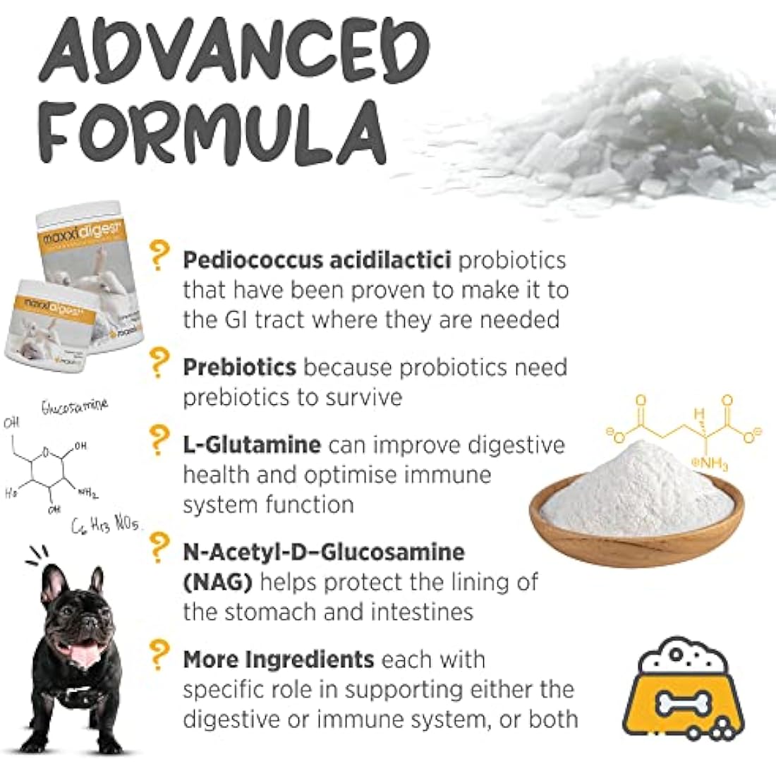 maxxipaws maxxidigest+ Probiotic & Prebiotic Powder Supplement - Digestive & Immune Support for Dogs, 200g by The Hackers Market | The Hackers Market