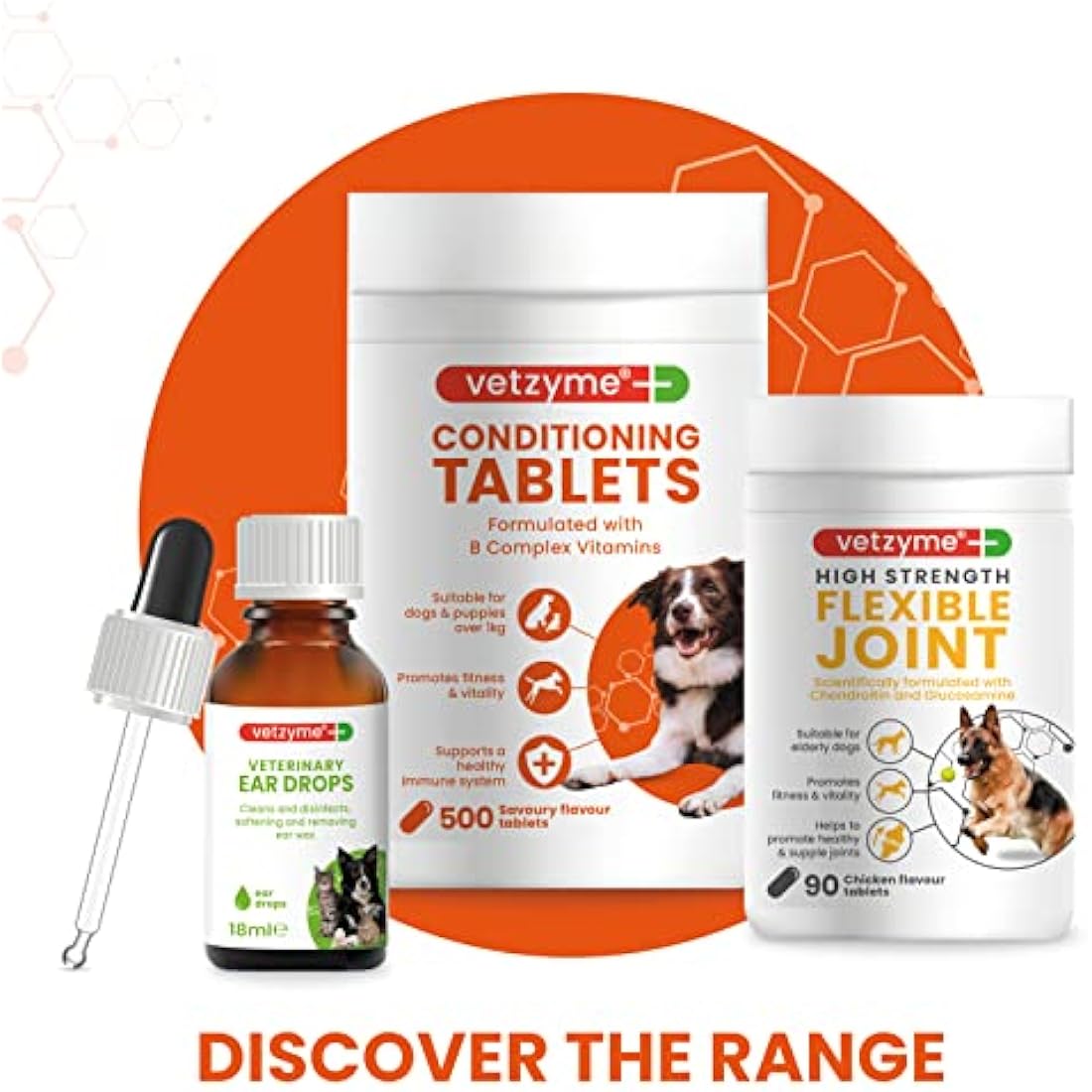 Vetzyme Once A Day Conditioning Tablets for Dogs (240 Tablets) - With B Complex Vitamins to Promote Fitness and Support a Healthy Immune System by The Hackers Market | The Hackers Market