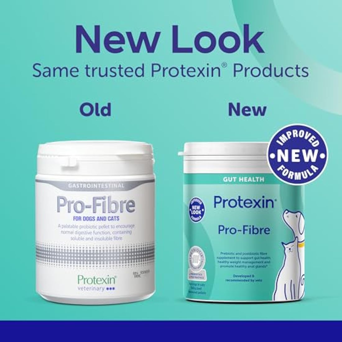 Protexin Veterinary Pro-Fibre for Dogs and Cats, 500g, Green brown, VE-017 by The Hackers Market | The Hackers Market