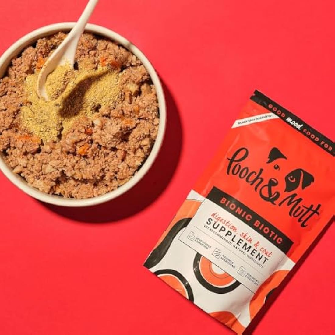 Pooch & Mutt - Bionic Biotic, Supplement for Dog Digestion (Healthy Skin and Glossy Coat), 200g by The Hackers Market | The Hackers Market