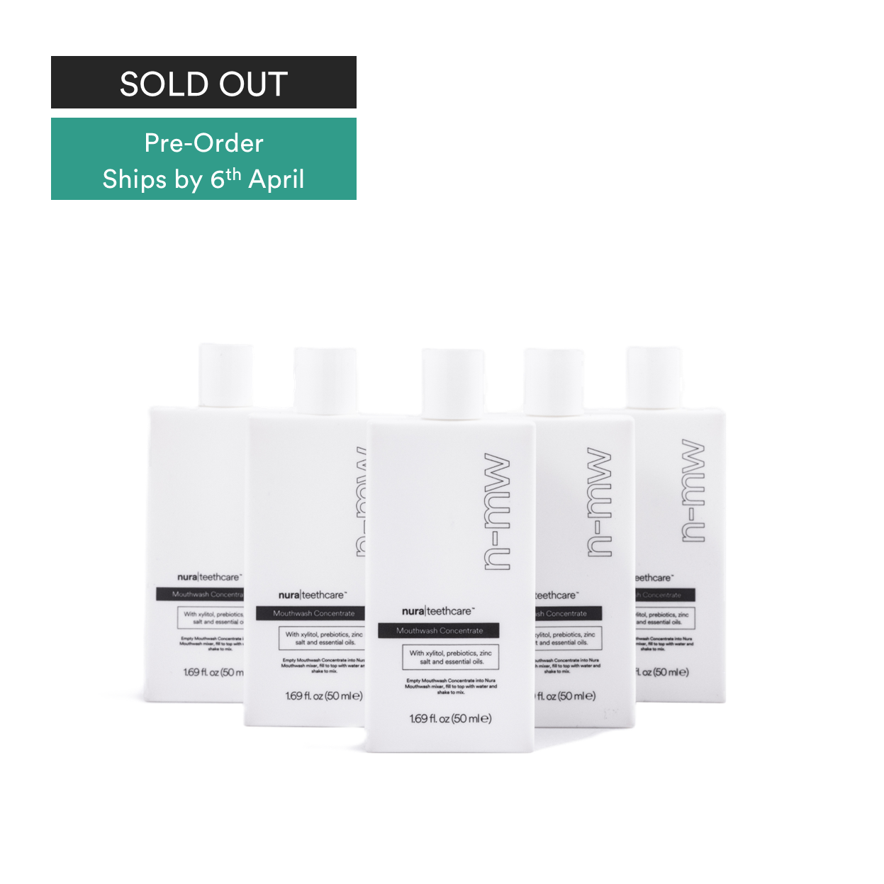 (Pre-order) Prebiotic Mouthwash Concentrate Refills - x5