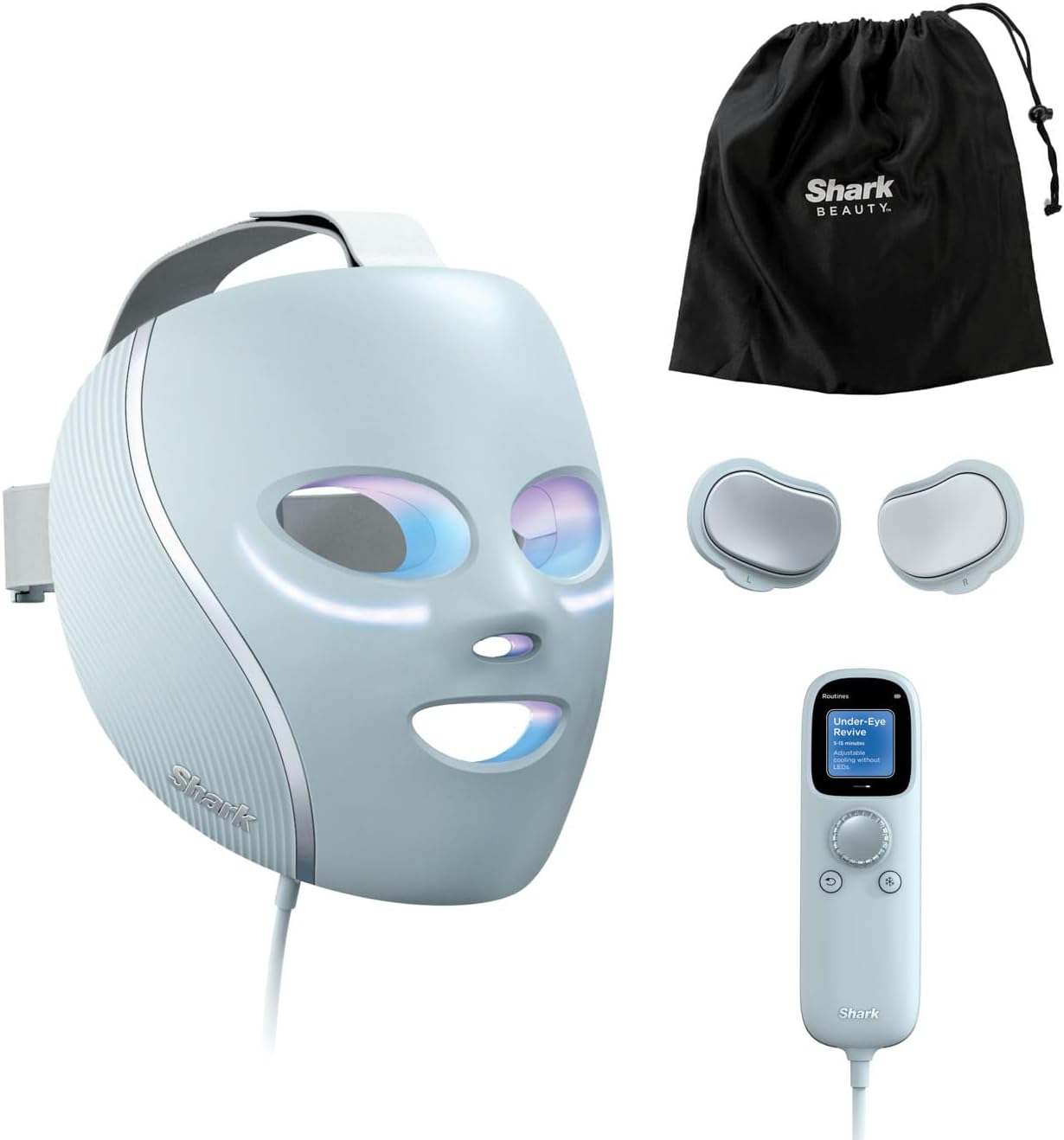 Shark CryoGlow LED Face Mask with Under-Eye Cooling, brand new by Shark | The Hackers Market
