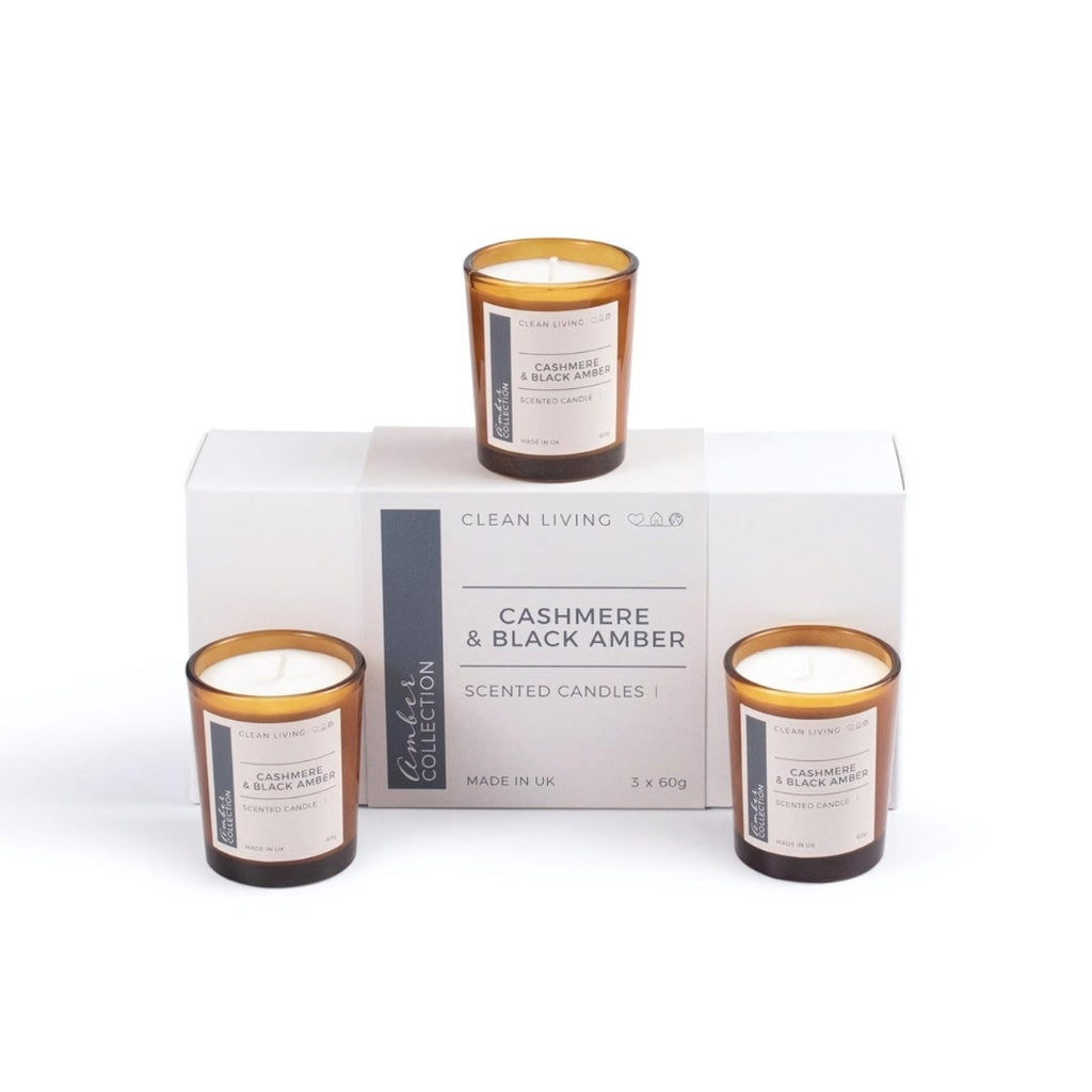 Cashmere & Black Amber Home Fragrance Collection