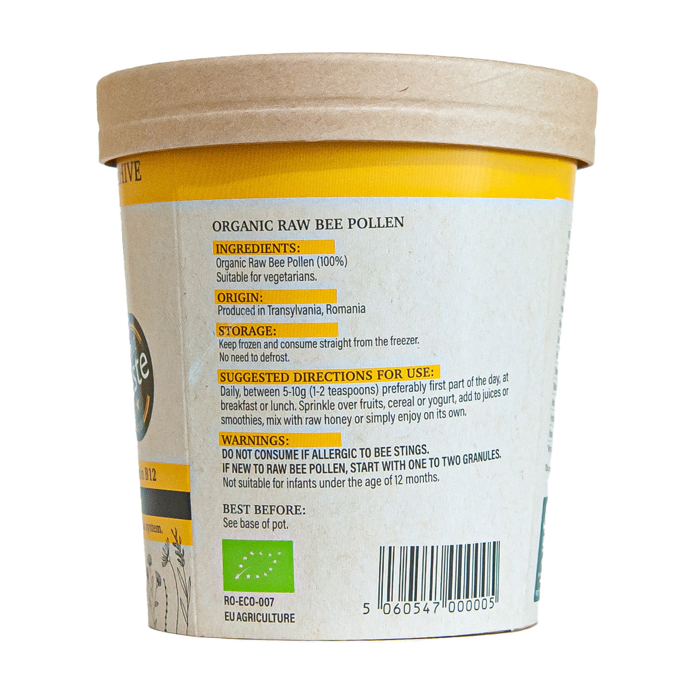 Organic Raw Bee Pollen