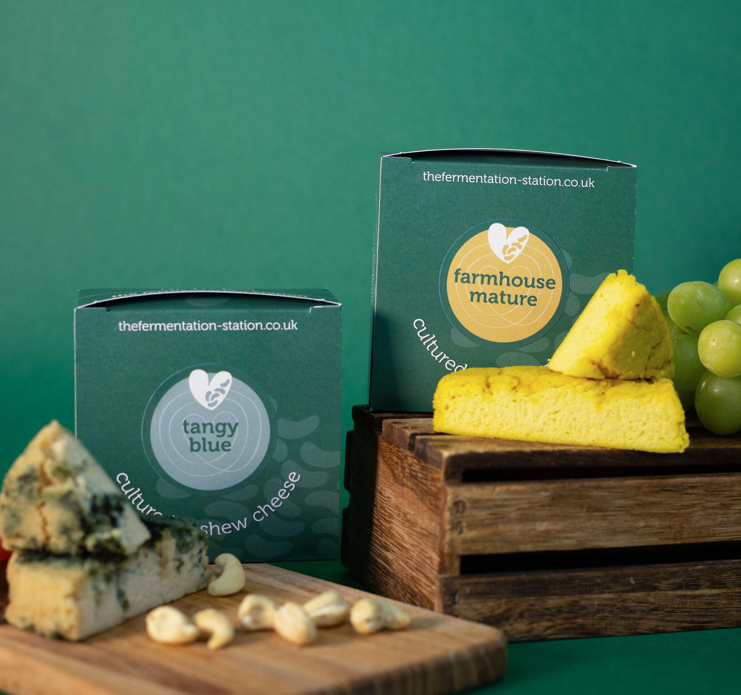 Strong Cheese Duo: Farmhouse Mature and Tangy Blue