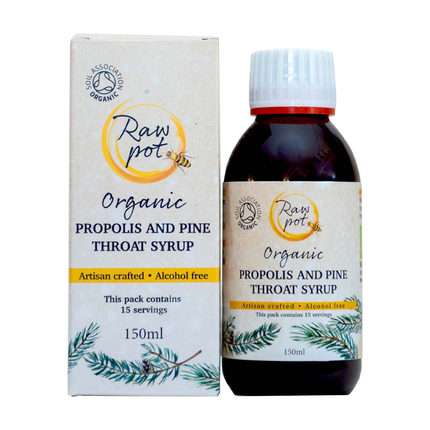 Organic Propolis and Pine Throat Syrup