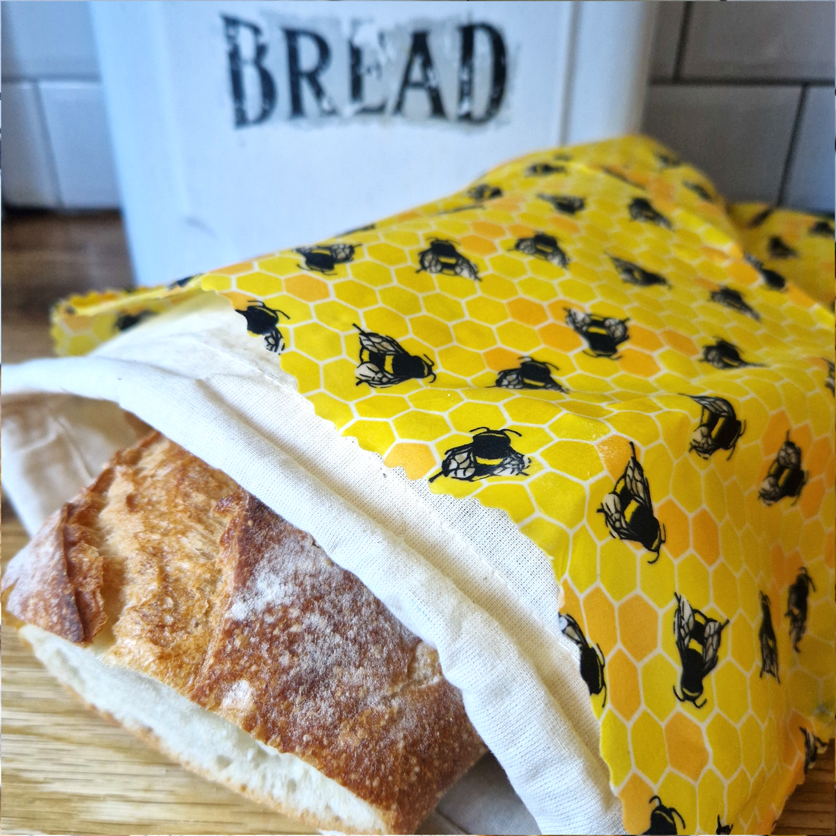 100% Cotton Crumb-Catching Bag Liner for Beeswax Bags & Wraps