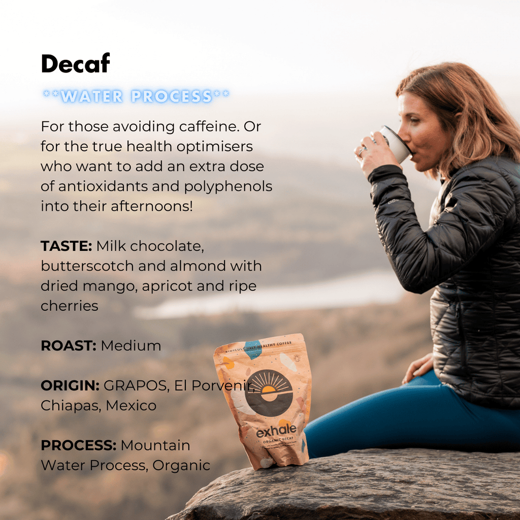 Organic Decaf Coffee by Exhale Healthy Coffee | The Hackers Market