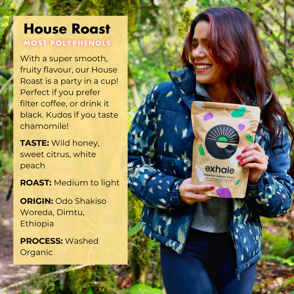 Organic House Roast Coffee by Exhale Healthy Coffee | The Hackers Market