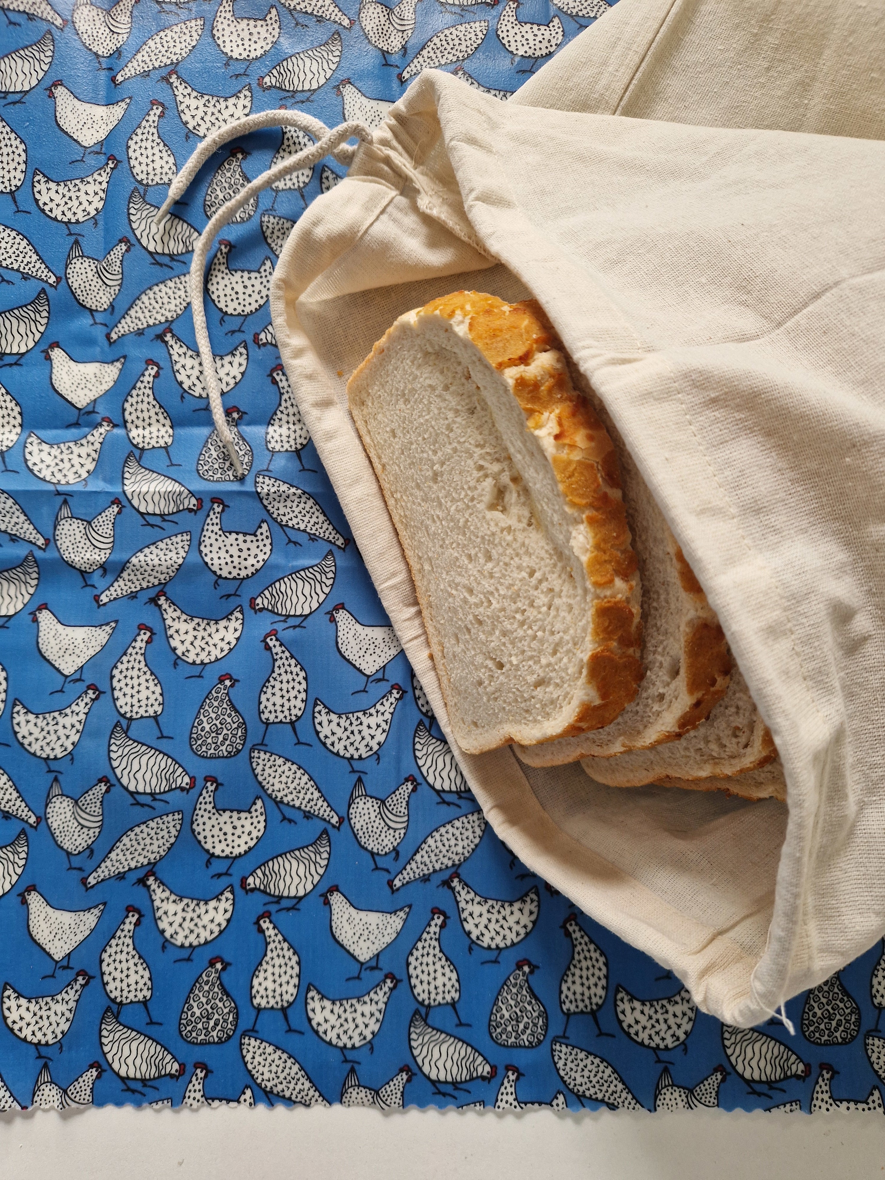 100% Cotton Crumb-Catching Bag Liner for Beeswax Bags & Wraps