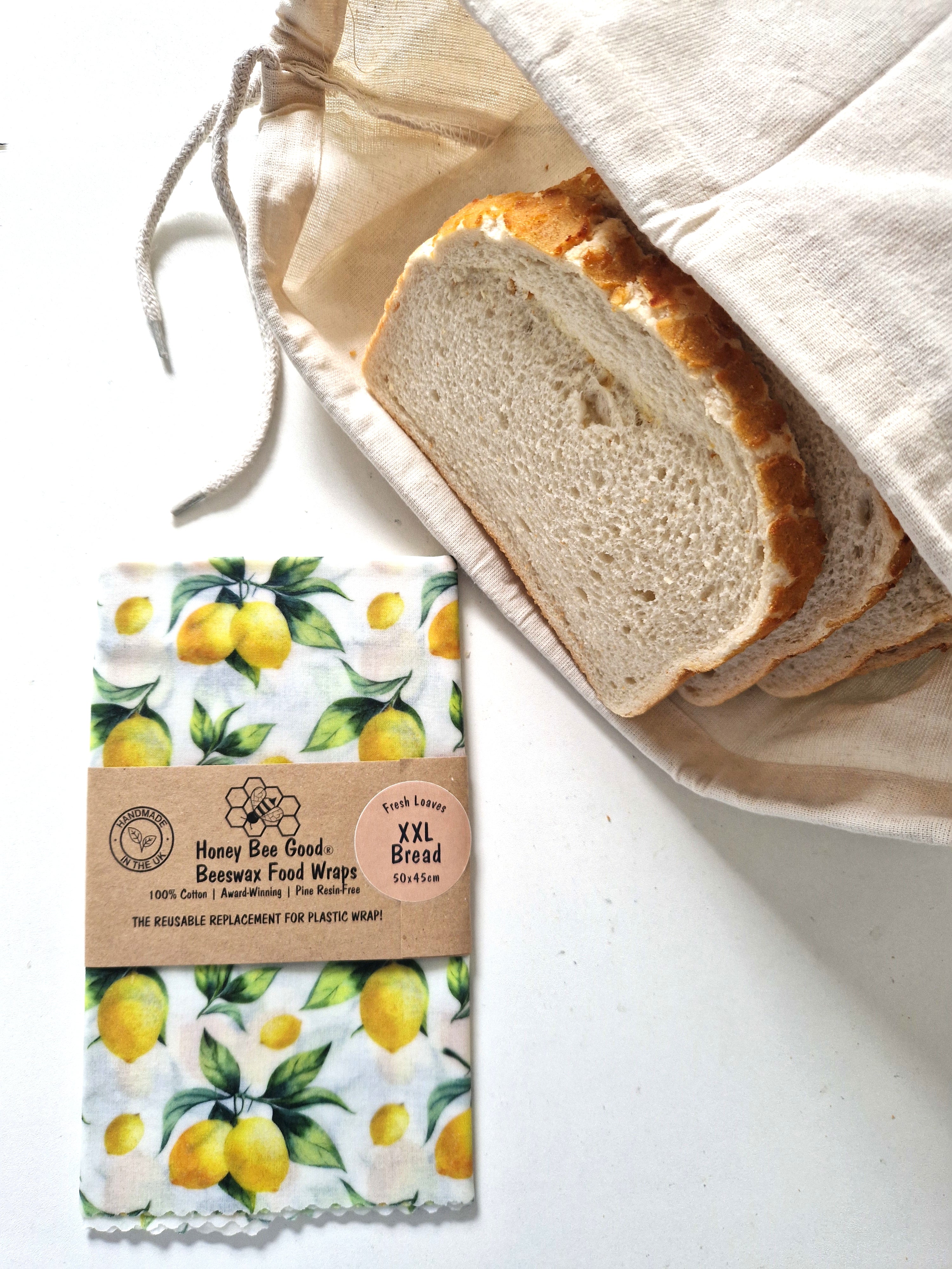 Beeswax wraps XXL Bread Wrap | Lemons
