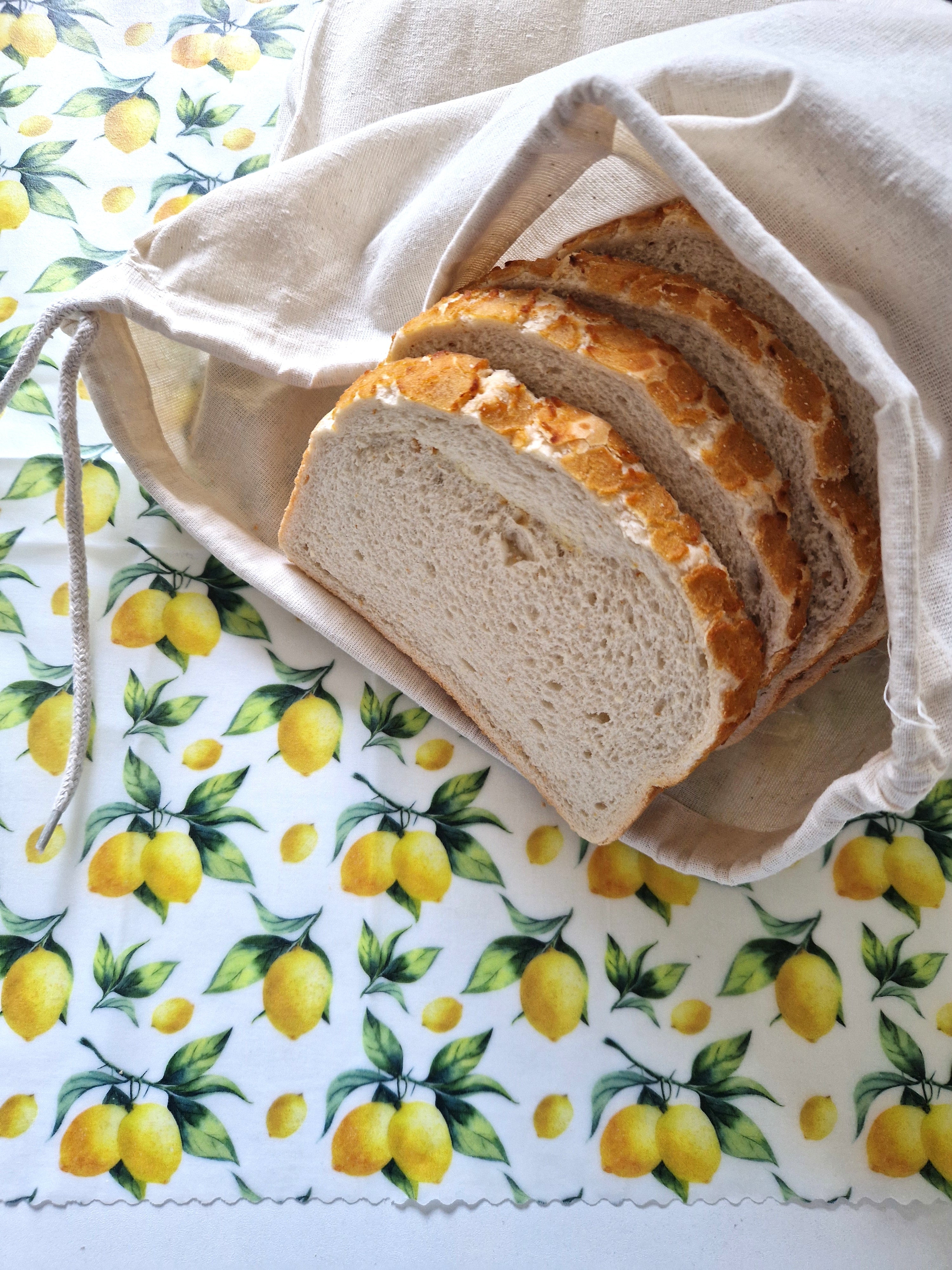 100% Cotton Crumb-Catching Bag Liner for Beeswax Bags & Wraps