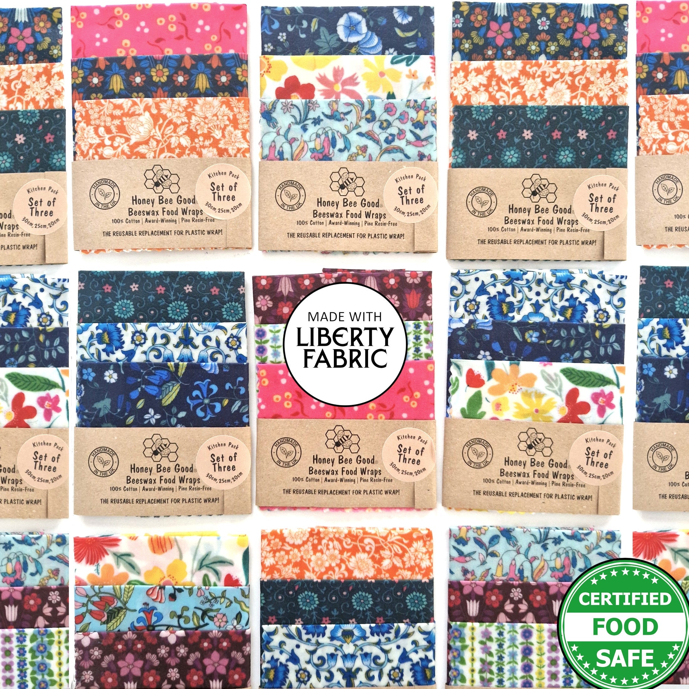 Handmade Beeswax Wraps | Made with Liberty Fabric