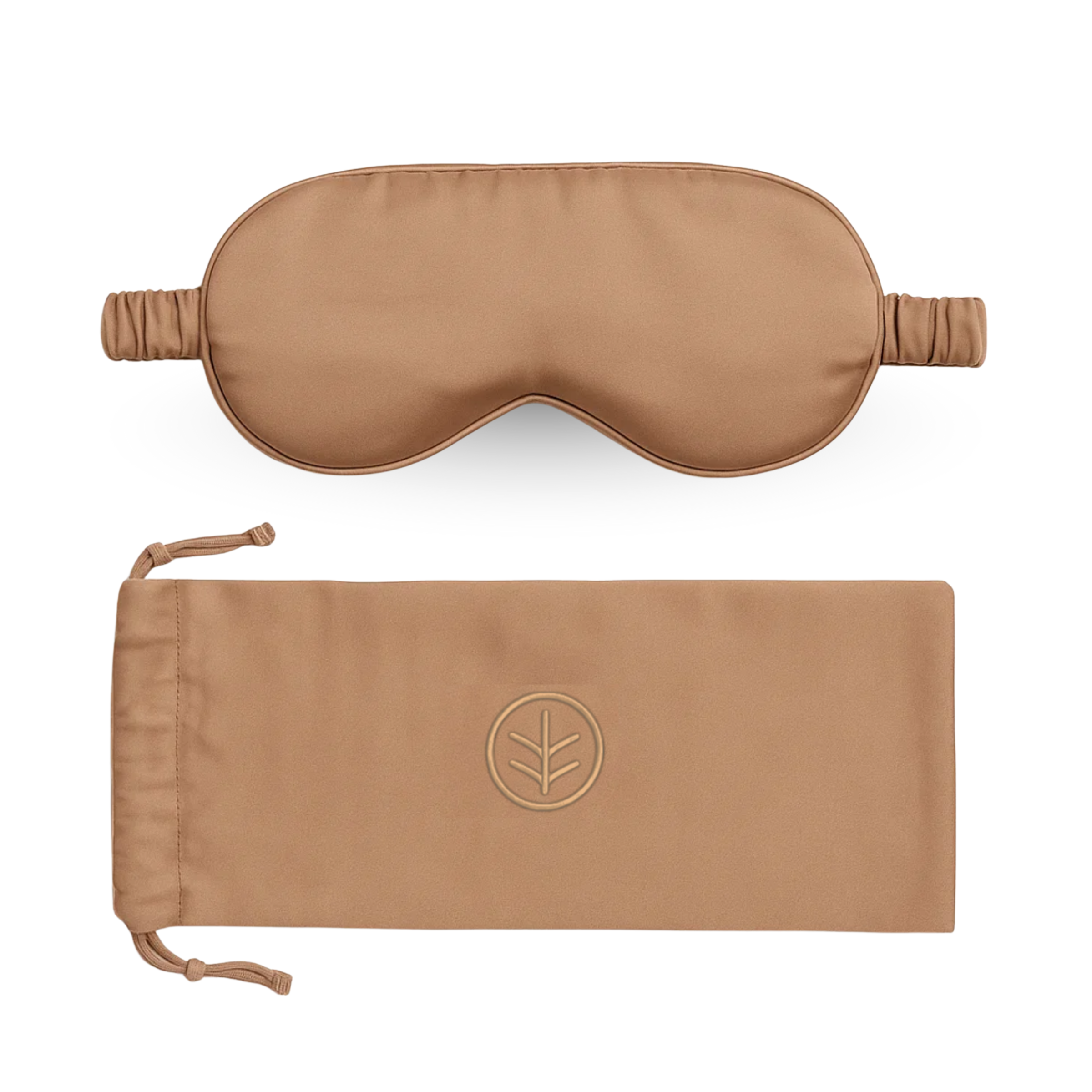 Essential Silk Sleep Eye Mask in Peach (Eucalyptus Silk) by Ethical Bedding™ | The Hackers Market