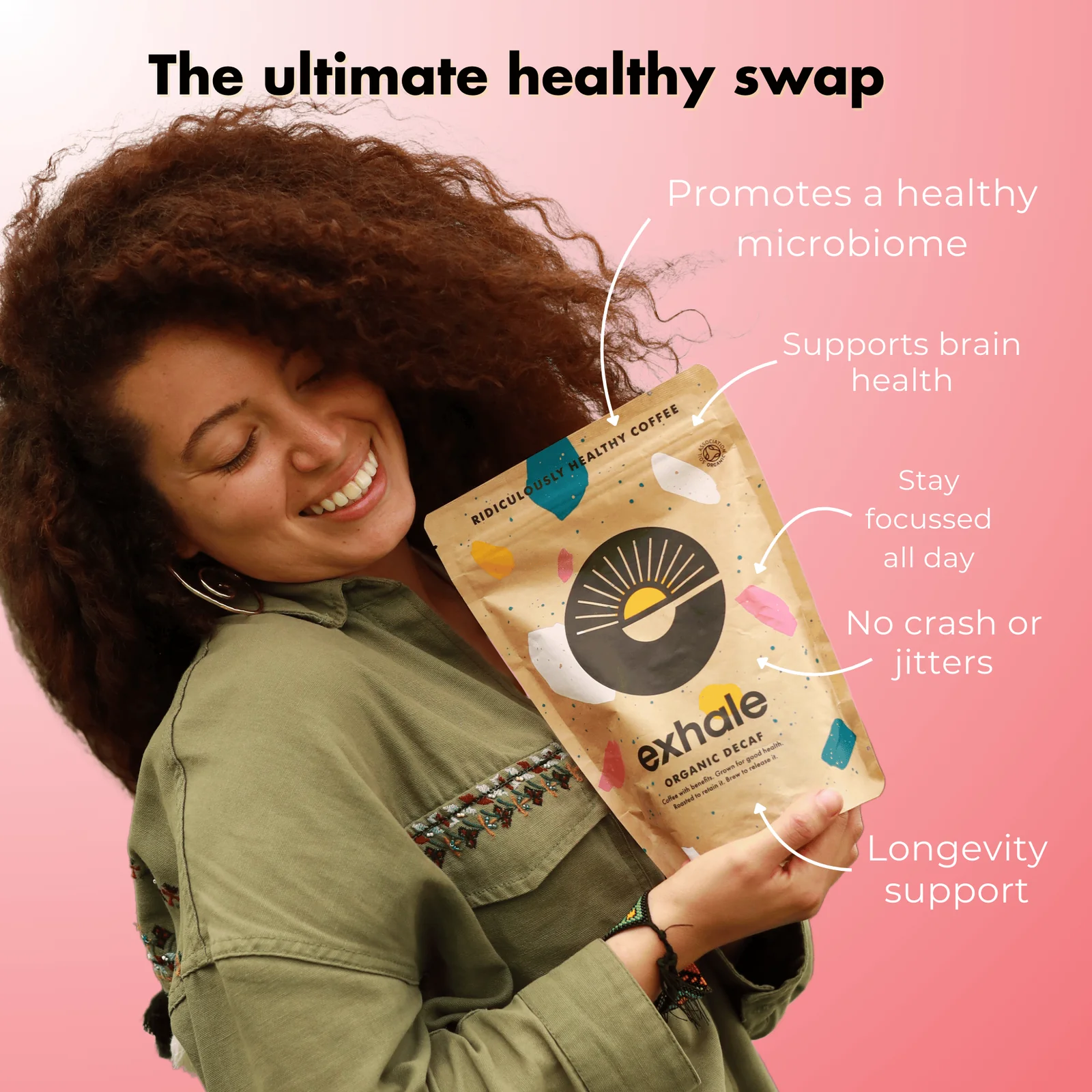 Organic Dark(ish) Roast Coffee by Exhale Healthy Coffee | The Hackers Market