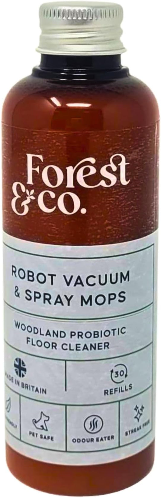 Forest&Co (30+ Tank Refills) Non-toxic, Pet Safe, Eco-Friendly, Floor Cleaner liquid Concentrate for Robot Wiping Vacuum & Spray Mops - All surfaces