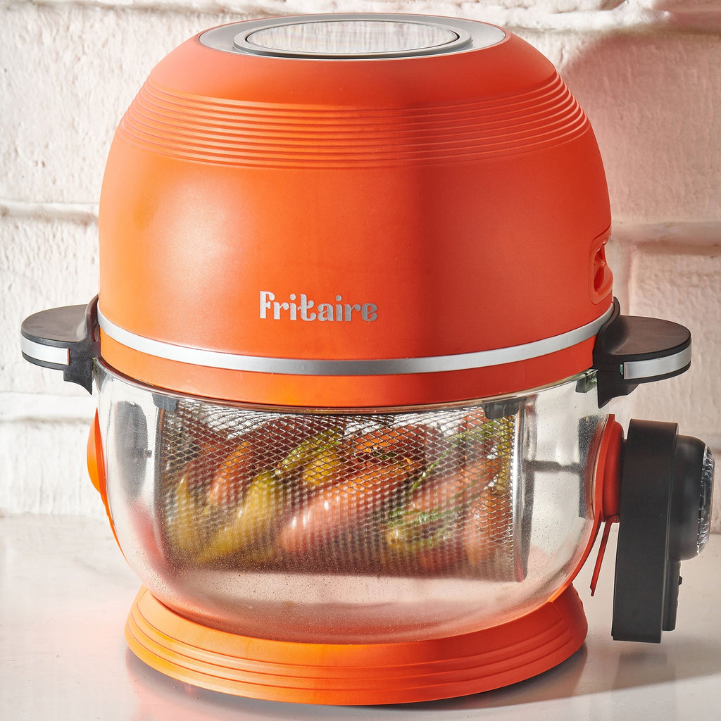 The Self-Cleaning Glass Bowl Air Fryer - ORANGE