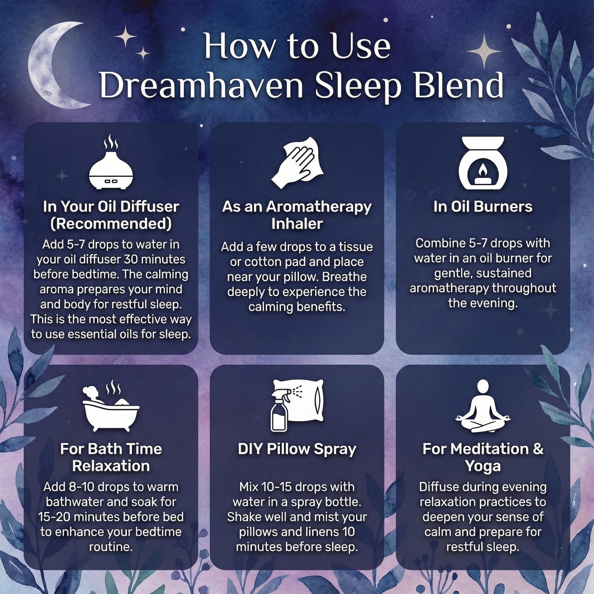 Aetheo Dreamhaven Sleep Blend Essential Oil 10ml | 100% Pure Aromatherapy for Sleep & Relaxation | UK Bottled Cedarwood, Lavender, Lemon Verbena & Ylang Ylang | Vegan & Cruelty-Free