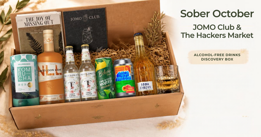 Sober October Collaboration: Hackers Market X JOMO Sober October Box