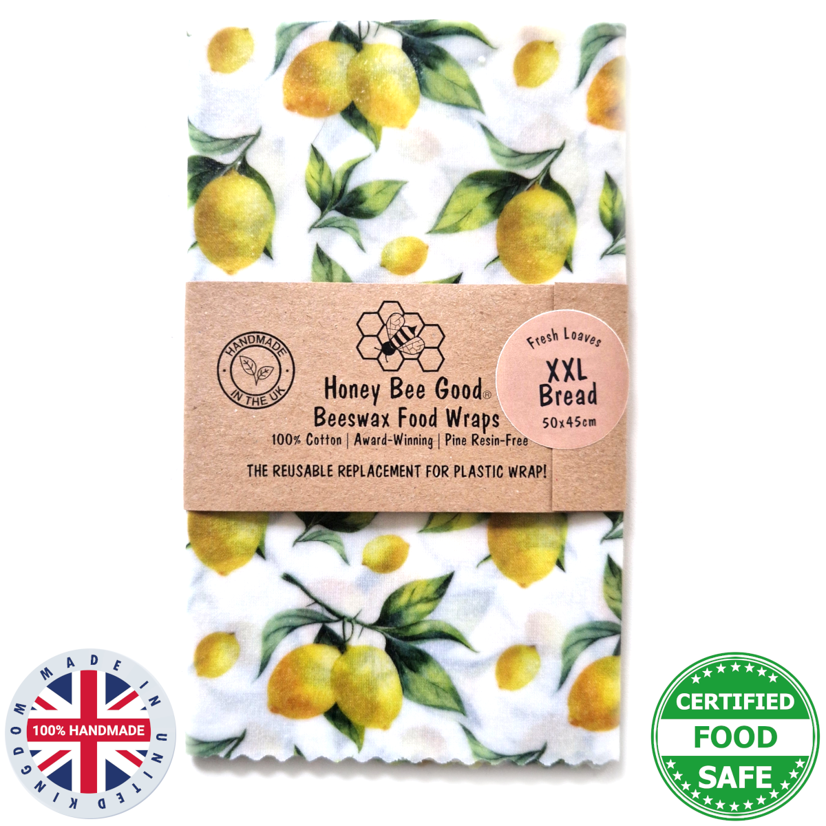 Beeswax wraps XXL Bread Wrap | Lemons