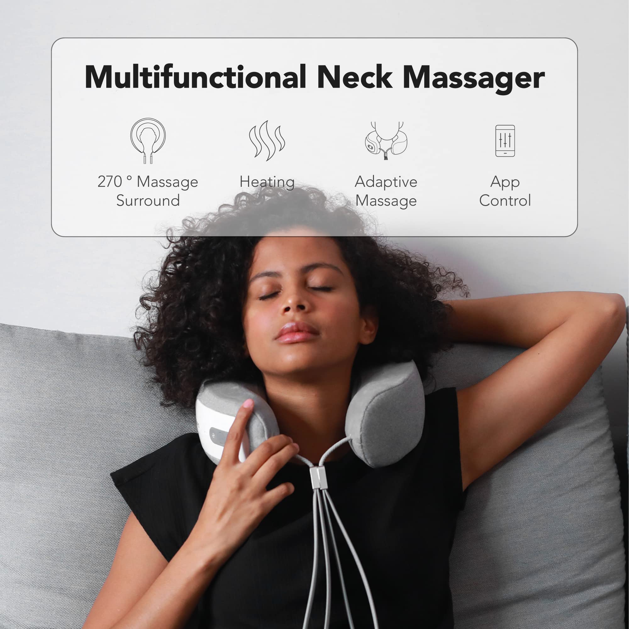 Breo iNeck 3 Pro – Ergonomic U-Shape Shiatsu Neck Massager with App Control