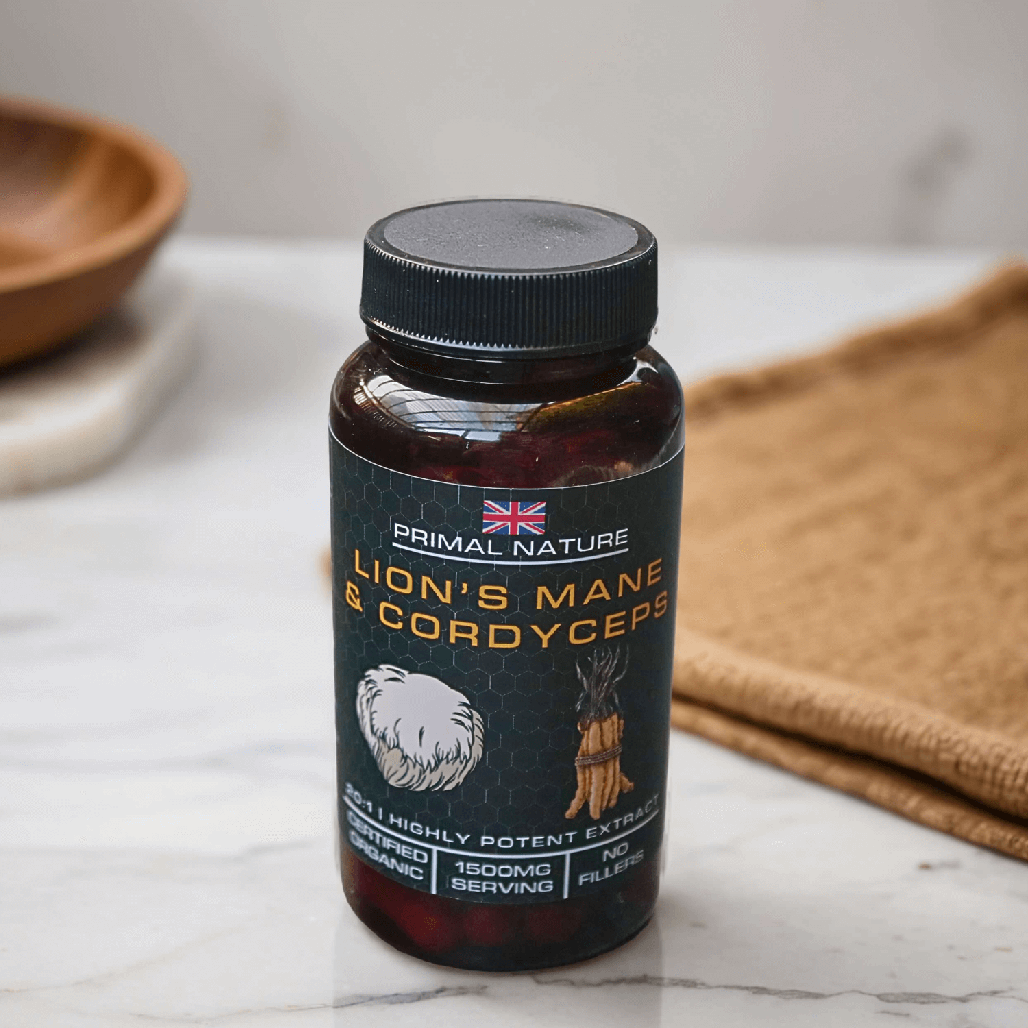 Organic Lion's Mane & Cordyceps Primal Nature Default Title
